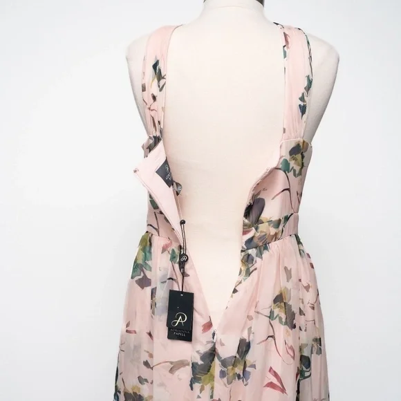 Adrianna Papell Floral Chiffon Gown